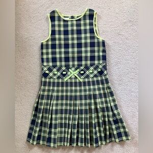 Vintage Talbots Kids Girls Jumper Blue and Green Size 8